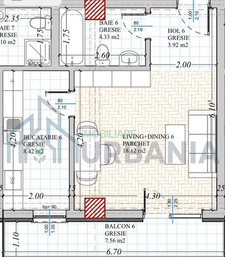 Apartament 1 cameră, Bucium-Vișan, 300€/lună - Poză 1