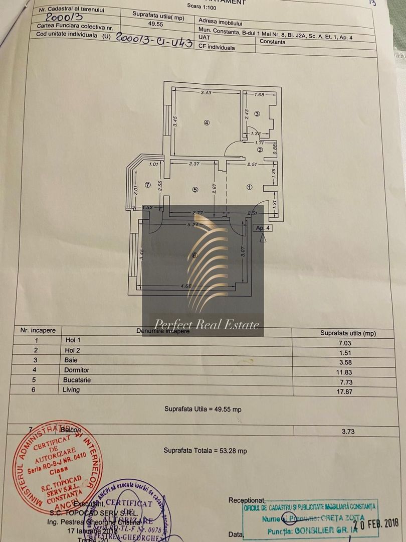De vânzare - Apartament 2 camere | Gara | Etaj 1 | 53,28 mp | 98.000 € - Poză 1