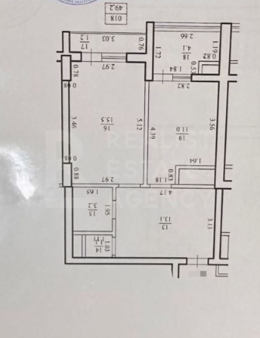 Vânzare, apartament, 1 cameră cu living, bd. Dacia, Botanica - Poză 18