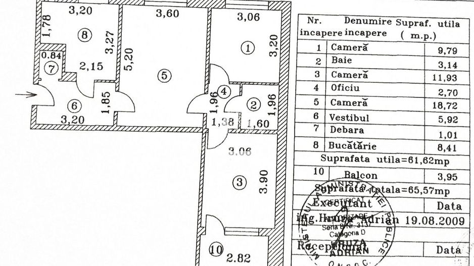 Apartament 3 camere - centrala proprie I Drumul Taberei - Schiță 17