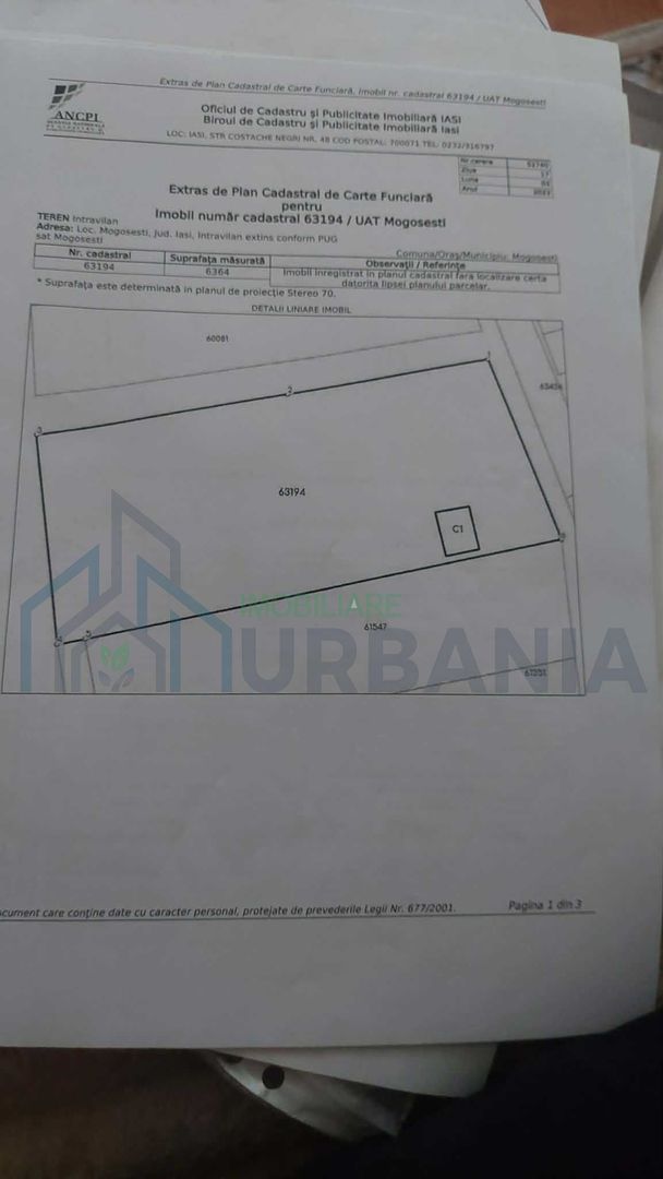 Teren intravilan de închiriat în Mogoșești-Șanta, Iași – potrivit pentru depozitare, parcare, hală sau activități comerciale - Poză 2