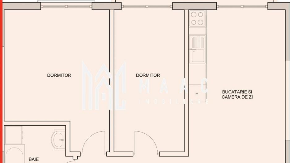 APARTAMENT 3 CAMERE | 365€/LUNĂ | RATE DEZVOLTATOR I COMISION 0% - Poză 7