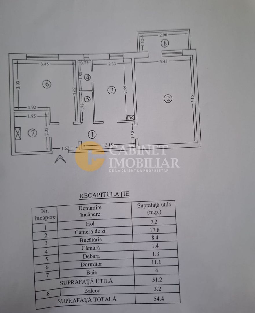 2 Camere Renovat - Etaj 1 - Zona Dacia - Poză 8