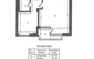 Vedere panoramica spre apus | Mobilat & utilat | 2 bai | Aviatiei Park - Schiță 13