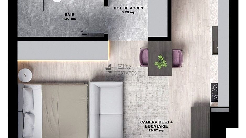 Apartament 1 camera ultracentral în Oradea - Bloc nZeb - Poză 2