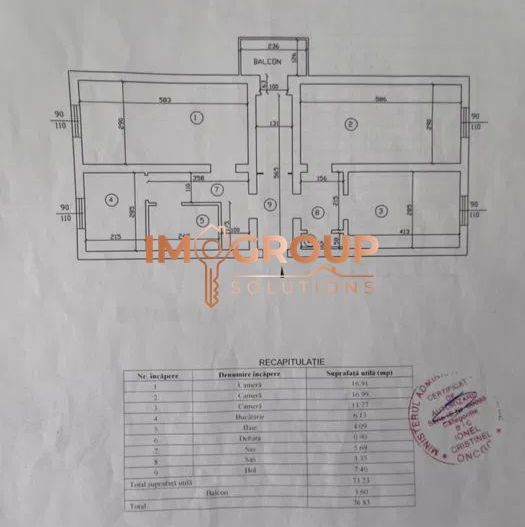 Frumoasa - 3 Camere Decomandat - Etaj 2 - Bloc 1980- 71Mp - Poză 6