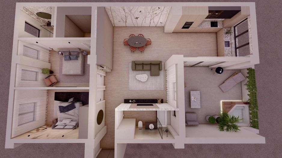 Apartament PREMIUM LA CHEIE 111mpu,  Sibiu - Schiță 13