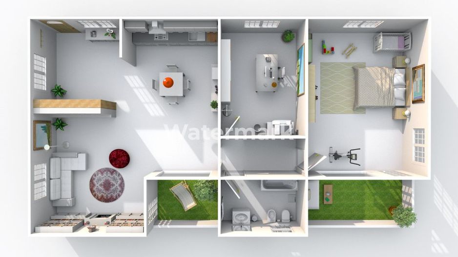 Apartament 3 camere | parcare subterana - Nicolae Titulescu - Schiță 3
