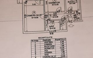 2 Camere - 59MP | Decomandat | 3/8 | Creditabil | 1986 | Crangasi - Schiță 14
