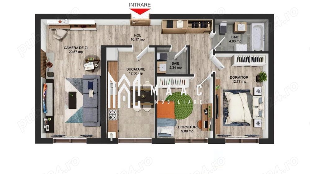Apartament 3 Camere | Decomandat | Parter | Zona Brana - Poză 6