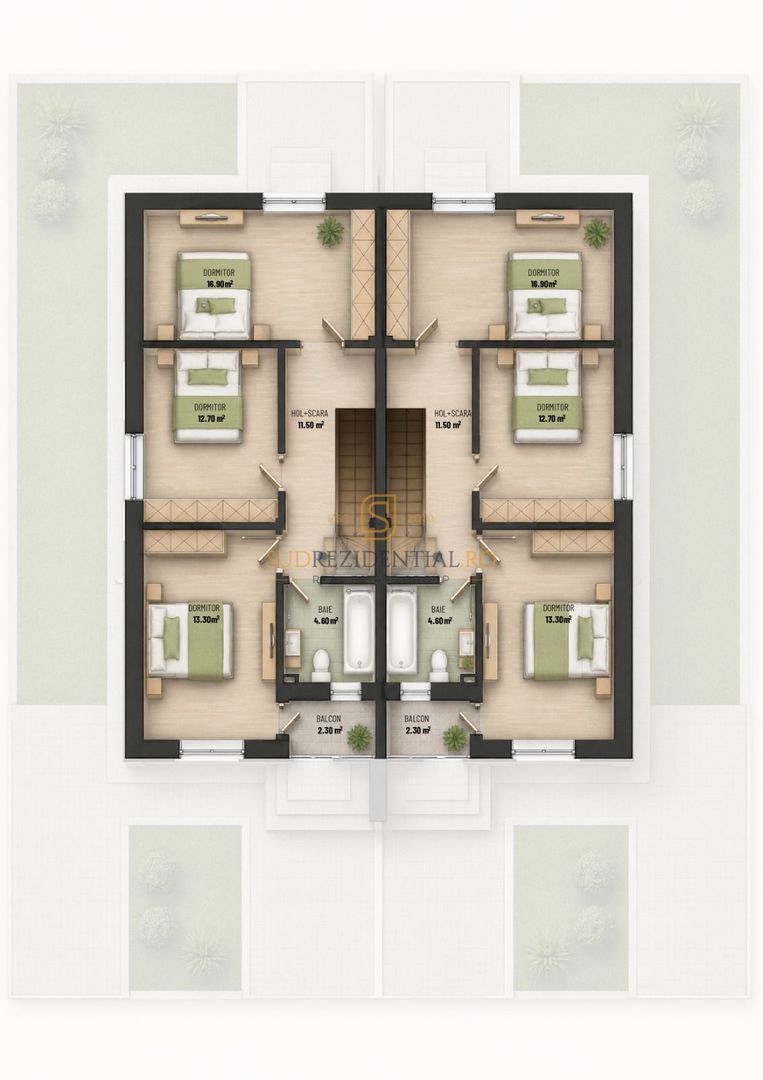 Gloriei Village Bragadiru - Vila tip duplex cu 4 camere - Poză 7