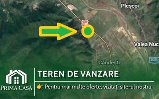 Teren intravilan zona Candesti BZ 10.000mp d=52m la DN10 Pret: 12 mp neg. - Poză 1