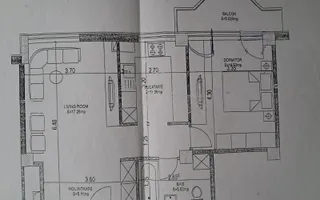 VANZARE APARTAMENT 2 CAMERE-62MP | STRAULESTI | MOBILAT-UTILAT-PARCARE - Schiță 12