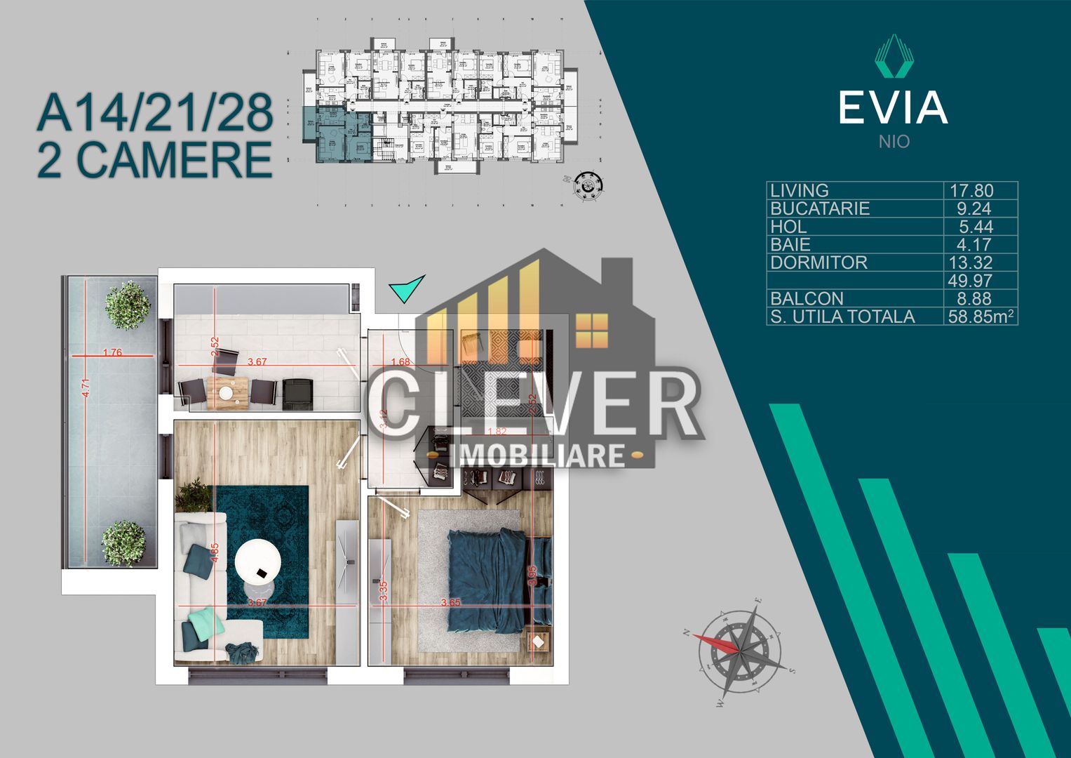 Apartament Premium 2 Camere Titan-Pallady Comision 0% - Poză 2