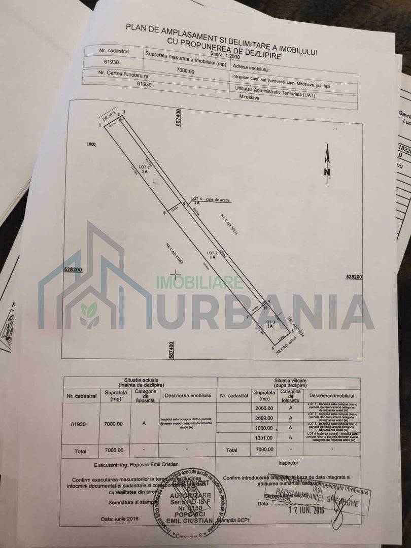 Teren intravilan de 2000 mp cu utilități în Vorovești, strada Pieptănari - Poză 4