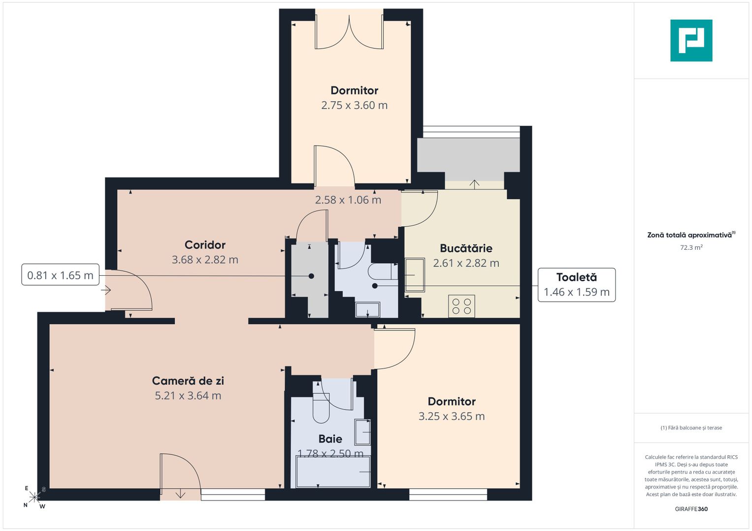 Apartament cu 3 camere și 2 băi zona Aurel Vlaicu - Poză 9