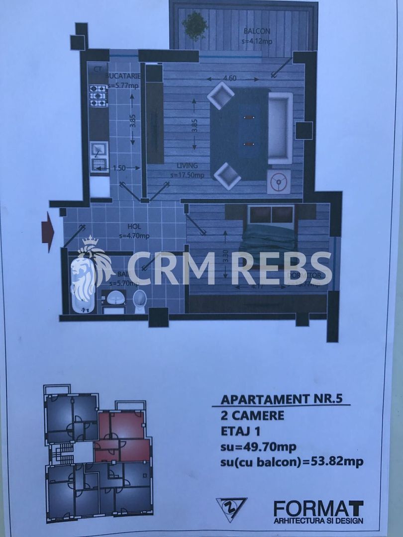 Apartament cu 2 camere de vânzare în zona Est - Poză 2