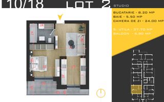 2 CAMERE PREMIU TIP STUDIO/ DRM. GURA ARIESULUI - Poză 6