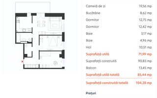 Vânzare, apartament, 3 camere tip 3B, HILS Republica, București - Poză 10