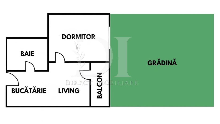 Apartament la cheie / gradina de 38 mp / Zona Terra - Poză 8