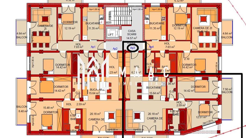 Apartament 3 camere | Etaj 1 | Parcare | Dezvoltator | Brana - Poză 1