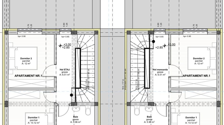 1/2 Duplex Sacalaz P+E,4Camere,2 Bai,Proiect Modern - Poză 10