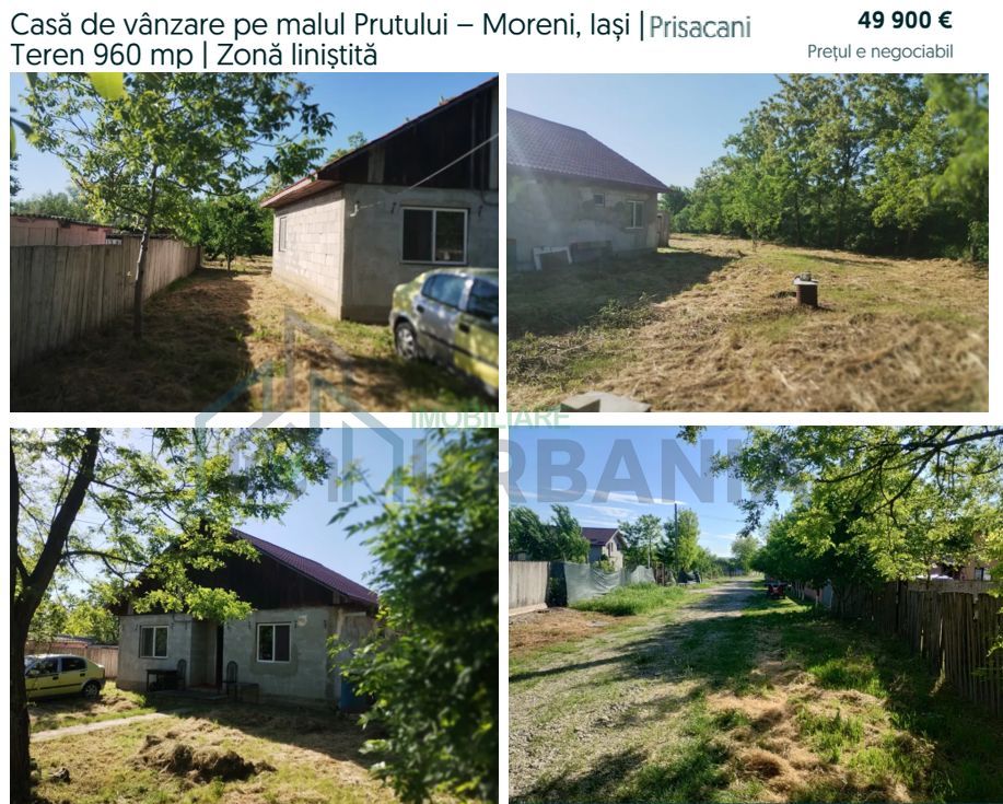 Casă de vânzare în Moreni, Iași – 3 camere, teren 960 mp, lângă malul Prutului - Poză 2