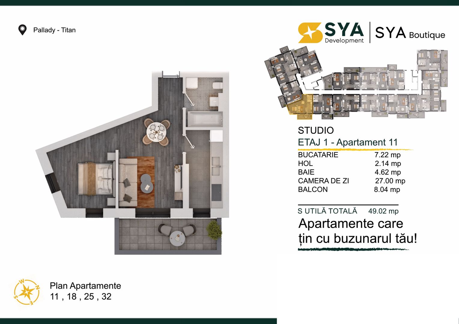 2 camere promo parcare gratis - Poză 4