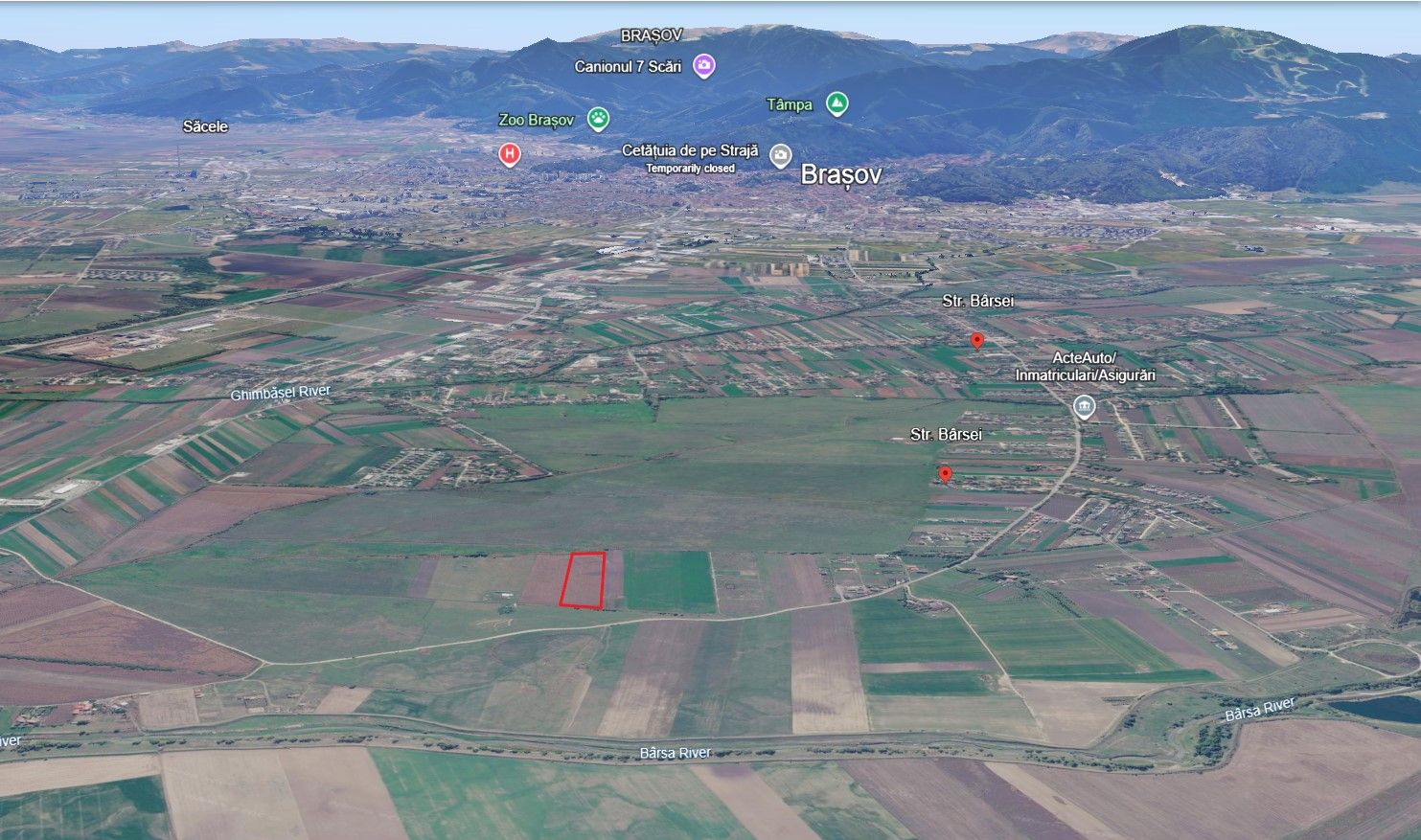Teren intravilan Brasov, cartier Stupini, Strada Barsei, 17250 mp - Poză 1