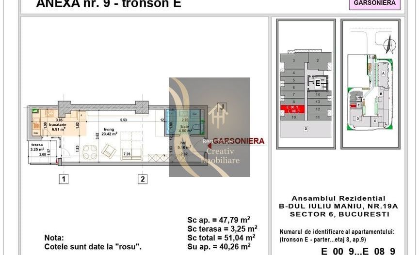 Garsonieră Smart Residence Lujerului - Gata de predare - Schiță 4
