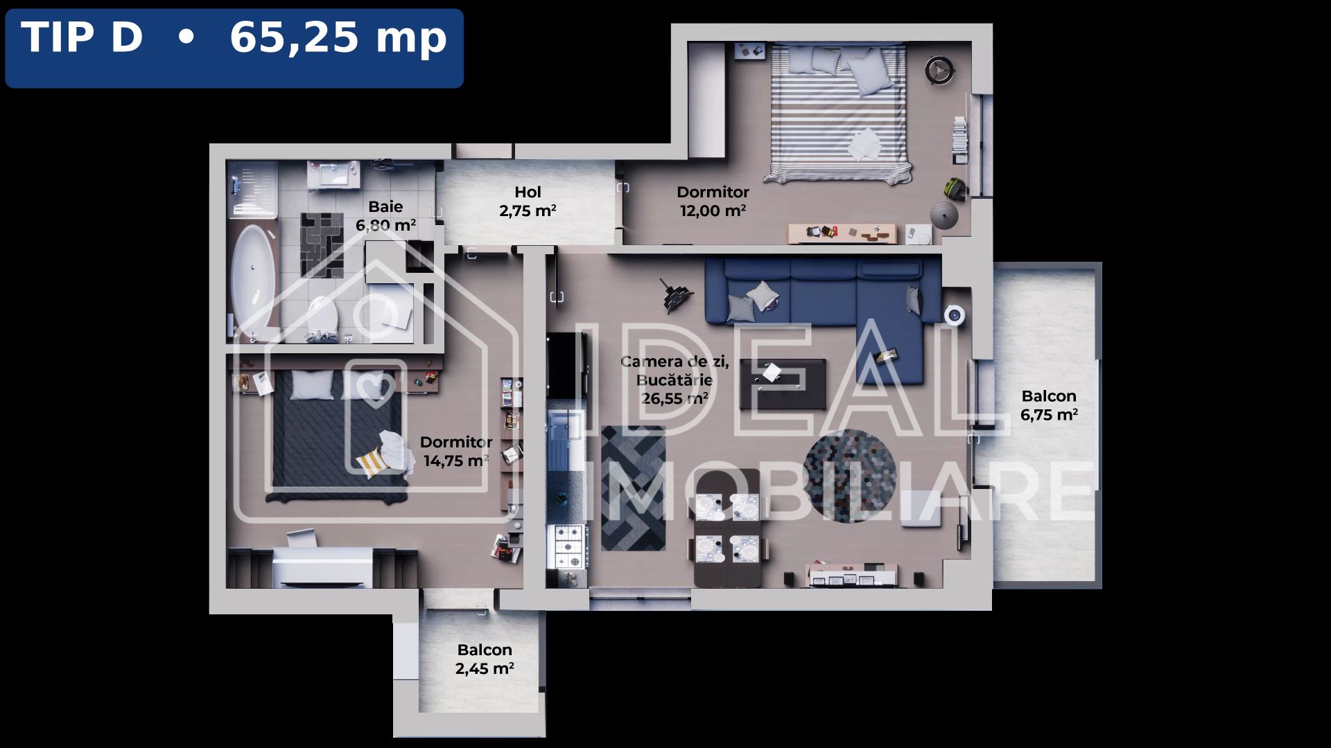 Apartament 3 camere si balcon |  Calea Surii Mici - Poză 13