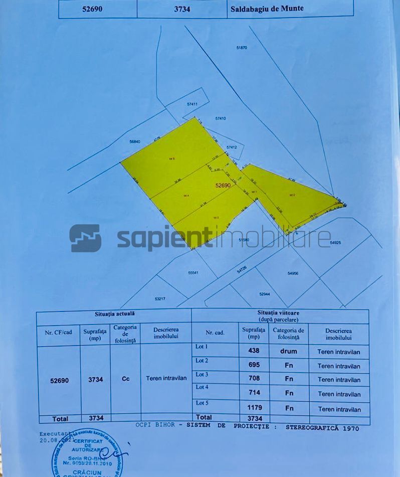 Sapient | Parcele pe str. Dealu mare , lacul Hanul Pescarilor - Schiță 7