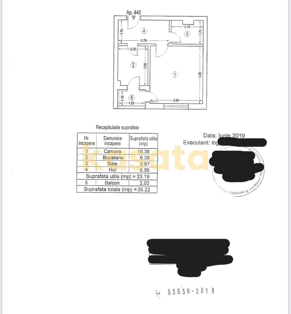 Garsoniera | Plaza | Investitie | Balcon - Schiță 20
