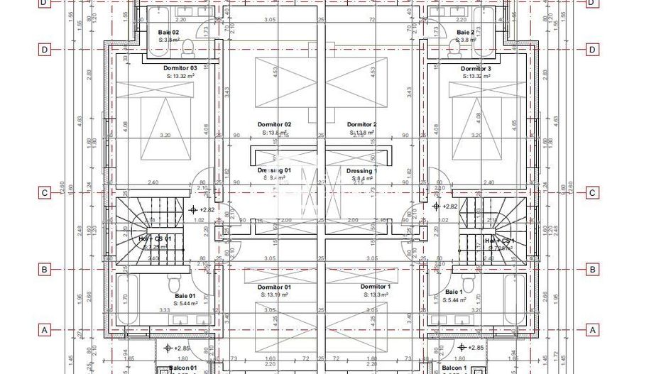 Duplex 4 camere- 120 mp- teren 250 mp- Sura Mica - Schiță 4