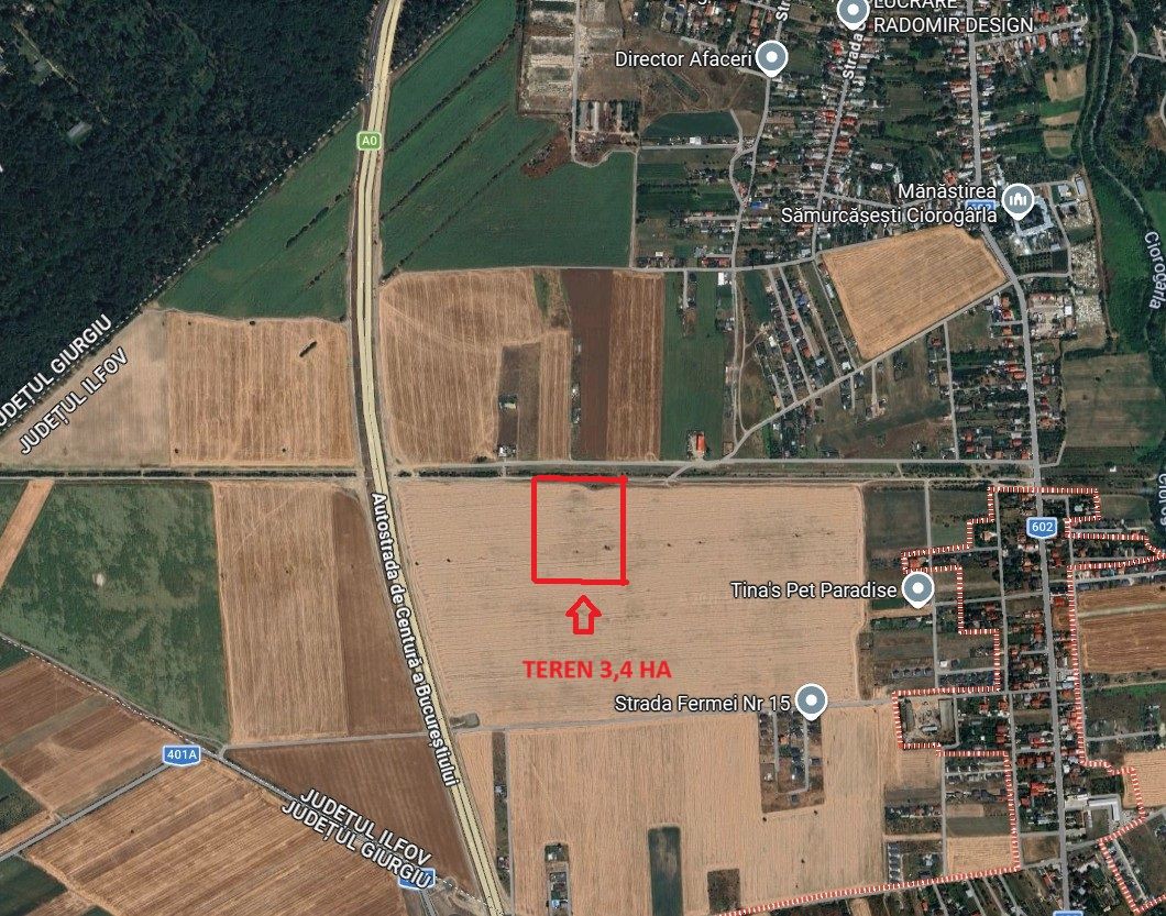 Teren intravilan 3,4 Ha Ciorogarla str.  Nicolae Iorga - Poză 1
