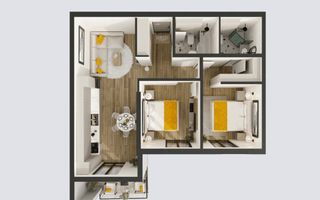 Vânzare, apartament, 2 camere, str. Nicolae Dimo sectorul Durlești - Poză 2