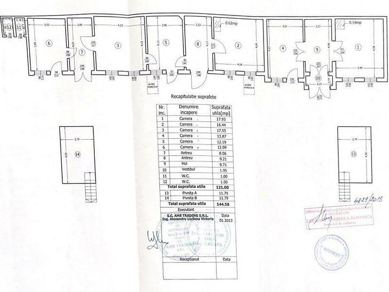 Vila 1950 121 mp s.u. Mosilor-Ion Maiorescu nr.24 260 mp teren - Poză 5