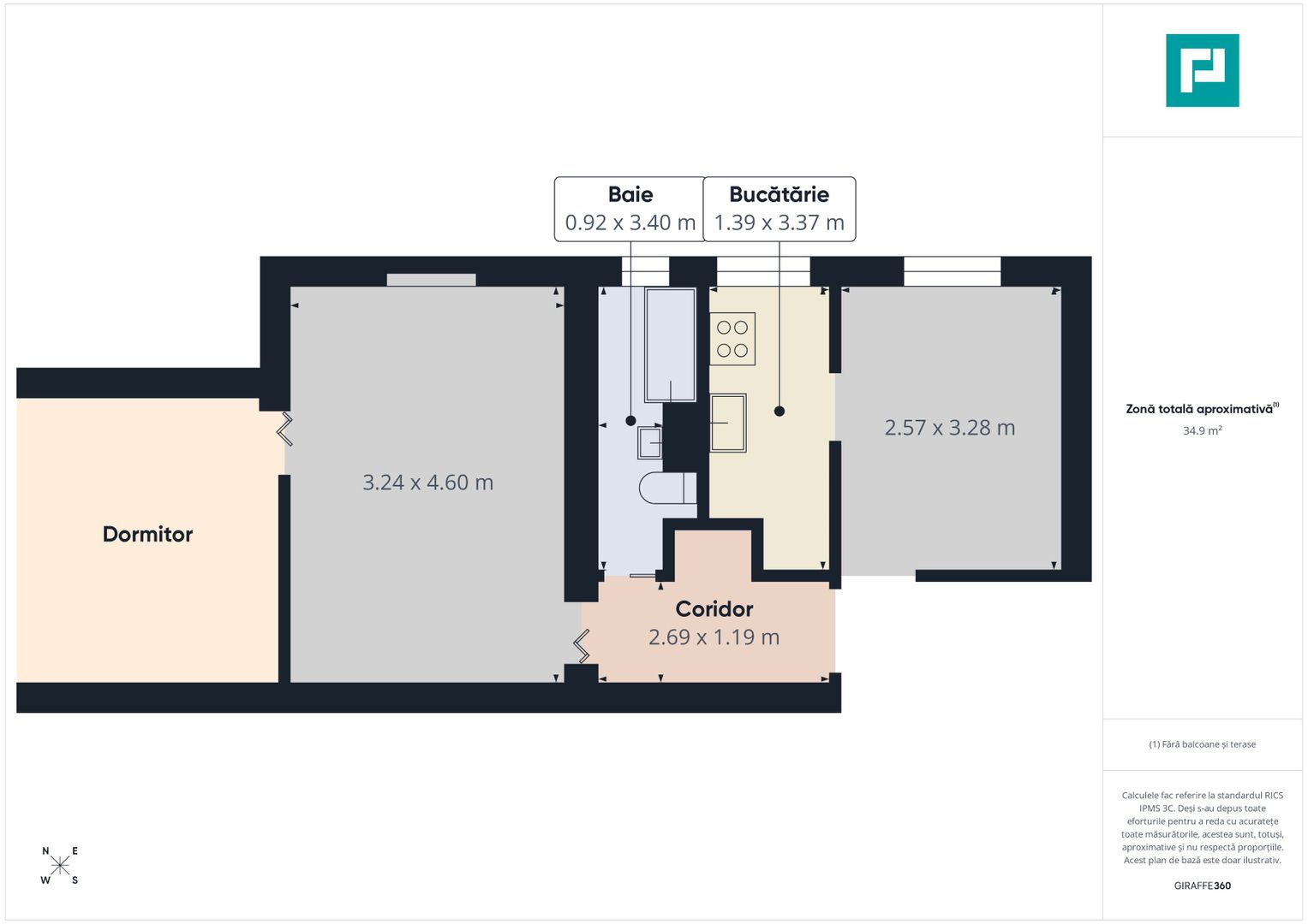 Apartament cu 3 camere tip X,  Str. Feldioarei - Poză 10