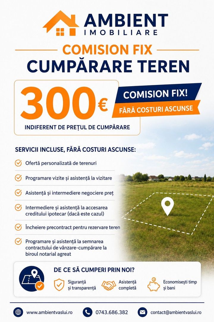 TEREN extravilan 800 mp, zona BRODOC; - Poză 3