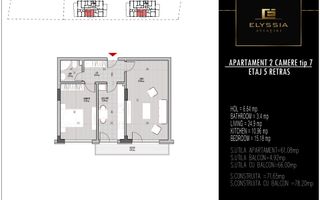 Apartament 2 Camere-Ansamblul Elyssia Aviatiei. - Poză 4