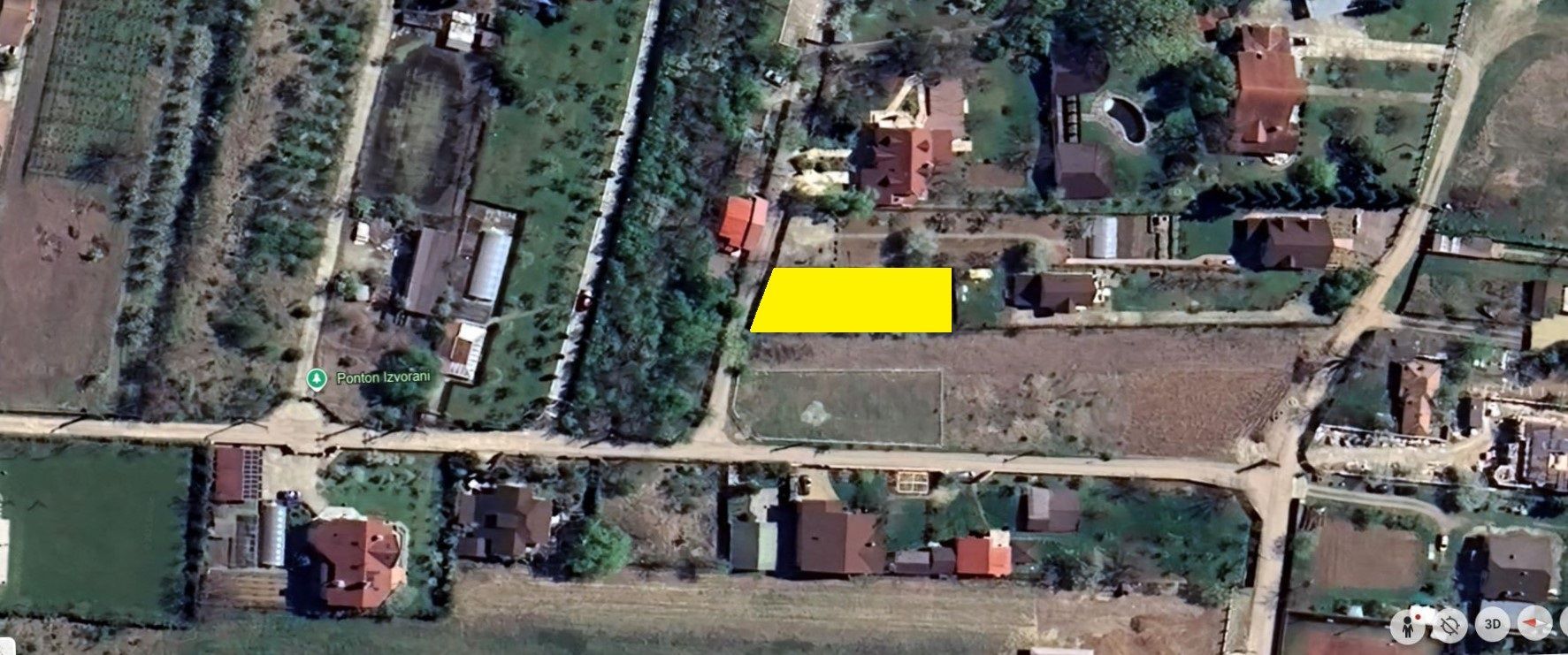 IZVORANI - Mihai Eminescu, 495 mp. teren cu deschidere de 14 m. - Poză 1