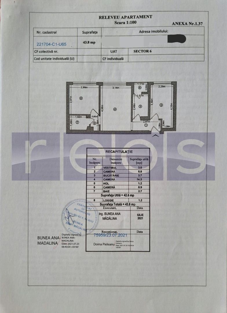 VANZARE APARTAMENT 3 CAMERE | SEMIDECOMANDAT I APUSULUI - MILITARI - Poză 7
