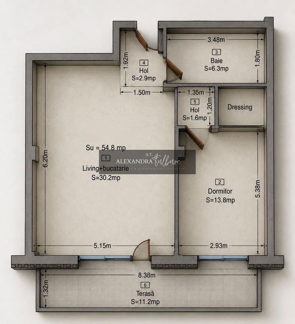 Apartament 2 camere, dressing, terasa, parcare, Parcul Poligon - Poză 11