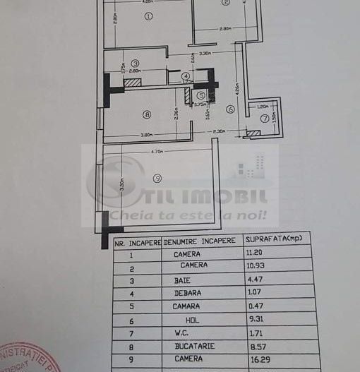 3 camere decomandat, 68.79 mp, etaj 3, Zona Gării – 165.900 € - Poză 7