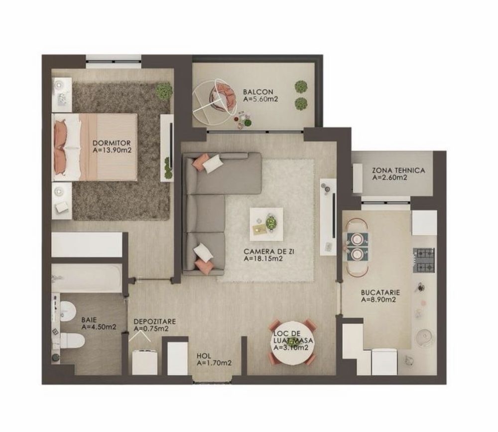 2 camere AFI City | Parcare | Aproape metrou - Poză 8
