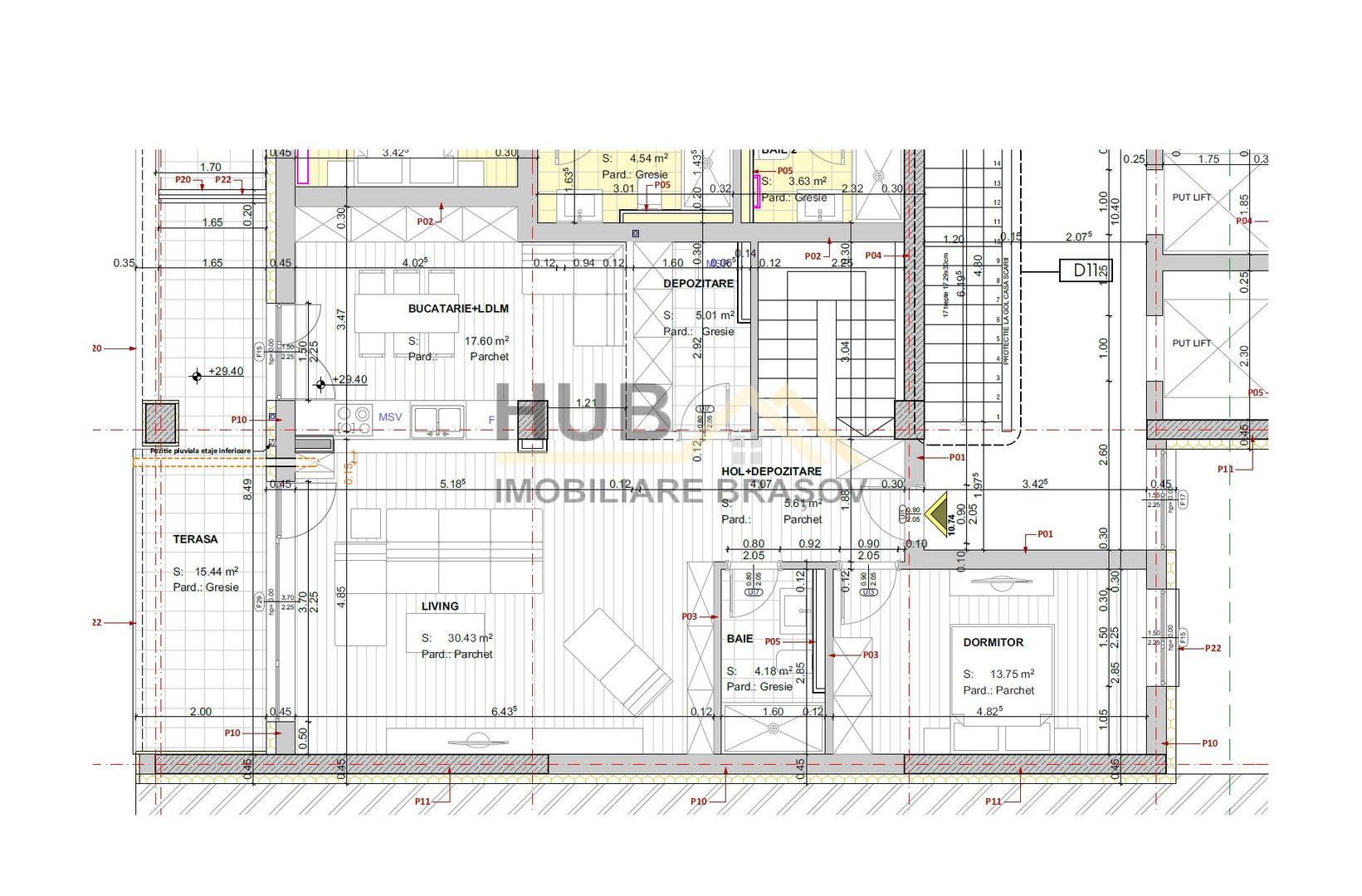 Penthouse pe 2 nivele zona Racadau | 158mp + terasa 30mp - Poză 12
