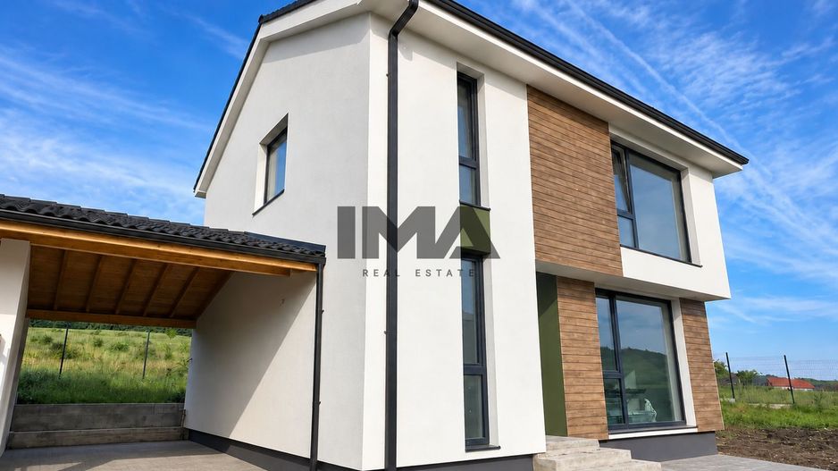 Casă individuală | 112 mp | Teren 400 mp | Parcare acoperită | Chinten - Poză 1