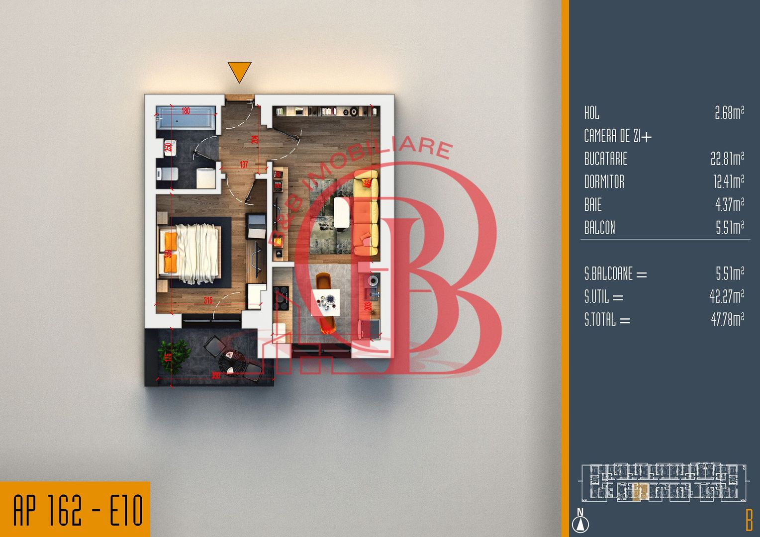 Oferta Lansare 2 camere tip studio proiect nou Pallady - Schiță 6