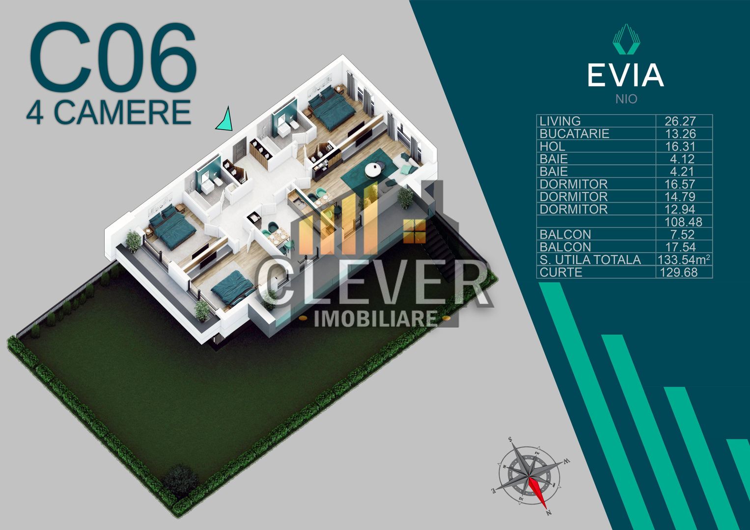 Apartament Premium 4 Camere-Gradina Proprie 130mp - Poză 2