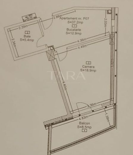 Apartament 1 Cameră în Zorilor, Zona Golden Tulip – Frunzișului - Poză 5